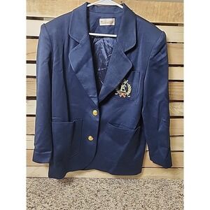 Morning Star 50% wool Blazer W/ Guatemalan Coat Of Arms Buttons Sz M/L